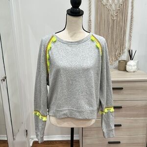 Generation Love Grey Fringe Sweater M